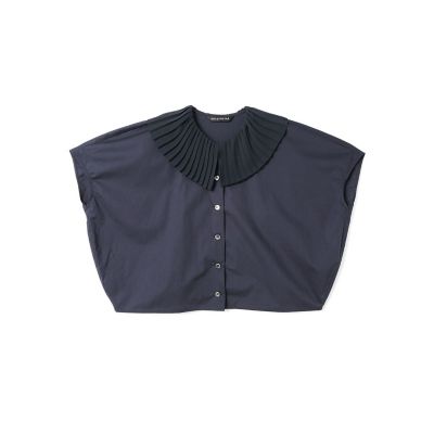 ｍｉｚｕｉｒｏ　ｉｎｄ　プリーツカラーシャツ