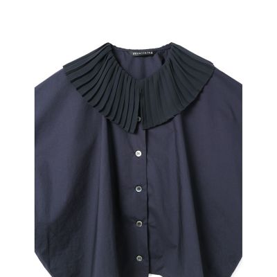 ｍｉｚｕｉｒｏ　ｉｎｄ　プリーツカラーシャツ
