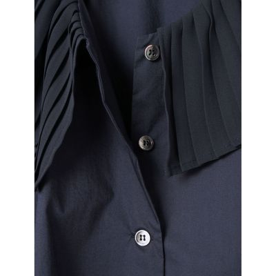 ｍｉｚｕｉｒｏ　ｉｎｄ　プリーツカラーシャツ