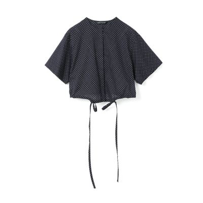 ｍｉｚｕｉｒｏ　ｉｎｄ　ドットドローストリングシャツ