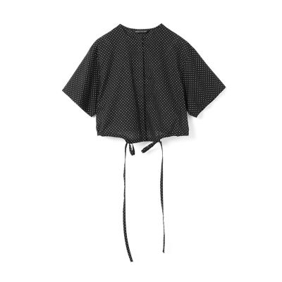 ｍｉｚｕｉｒｏ　ｉｎｄ　ドットドローストリングシャツ