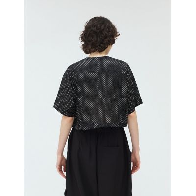 ｍｉｚｕｉｒｏ　ｉｎｄ　ドットドローストリングシャツ