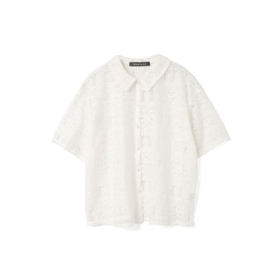 ｍｉｚｕｉｒｏ　ｉｎｄ　タイルレースシャツ