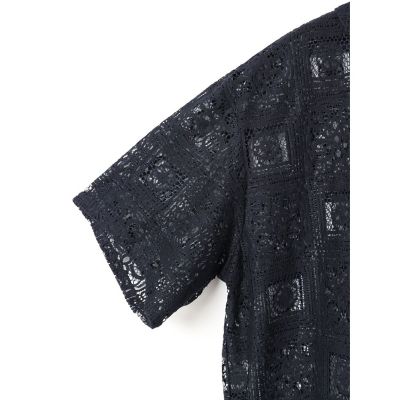 ｍｉｚｕｉｒｏ　ｉｎｄ　タイルレースシャツ