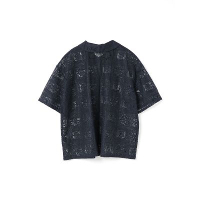 ｍｉｚｕｉｒｏ　ｉｎｄ　タイルレースシャツ
