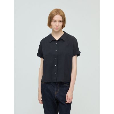 ＜mizuiro ind (Women)＞ｍｉｚｕｉｒｏ　ｉｎｄ　ロールアップスリーブシャツ