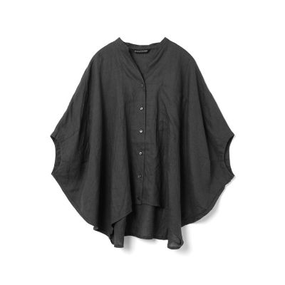 mizuiroind リネンスタンドカラーコクーンシャツ　ミズイロインド シャツ mizuiro ind リネンスタンドカラーシャツ｜ MARcourt ONLINE