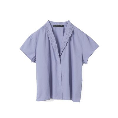 mizuiro ind レースカラーシャツ | mizuiro ind (Women
