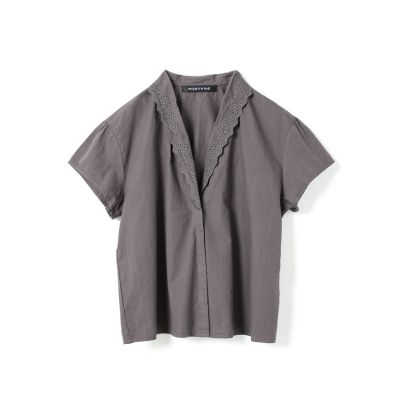 mizuiro ind レースカラーシャツ | mizuiro ind (Women