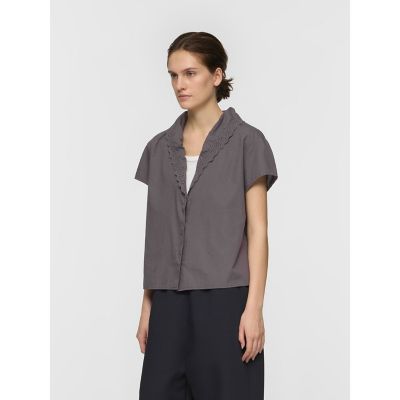 mizuiro ind レースカラーシャツ | mizuiro ind (Women
