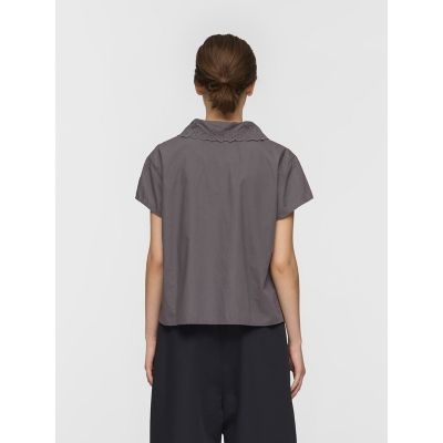 mizuiro ind レースカラーシャツ | mizuiro ind (Women