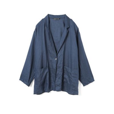 mizuiro ind リネンワイドシャツジャケット | mizuiro ind
