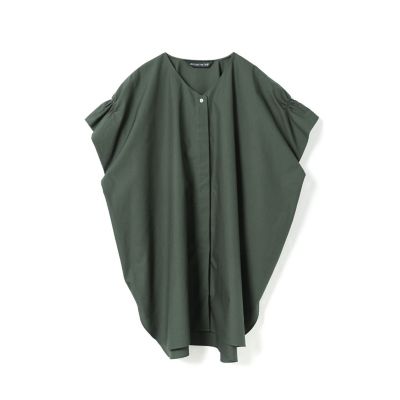 mizuiro ind Vネックワイドチュニックシャツ | mizuiro ind