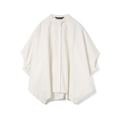 mizuiro ind スタンドカラーコクーンシャツ | mizuiro ind