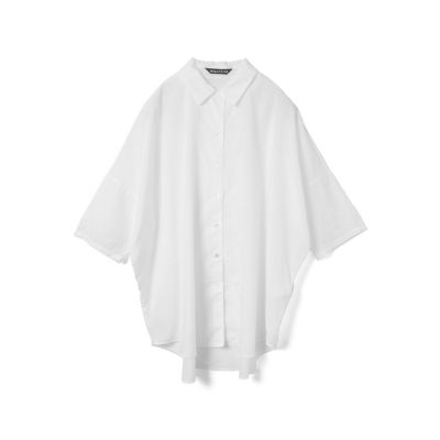 mizuiro ind ハーフスリーブワイドシャツ | mizuiro ind