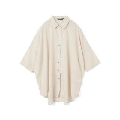 mizuiro ind ハーフスリーブワイドシャツ | mizuiro ind