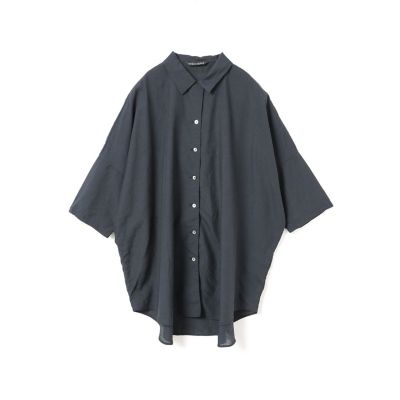 mizuiro ind ハーフスリーブワイドシャツ | mizuiro ind