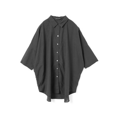 mizuiro ind ハーフスリーブワイドシャツ | mizuiro ind