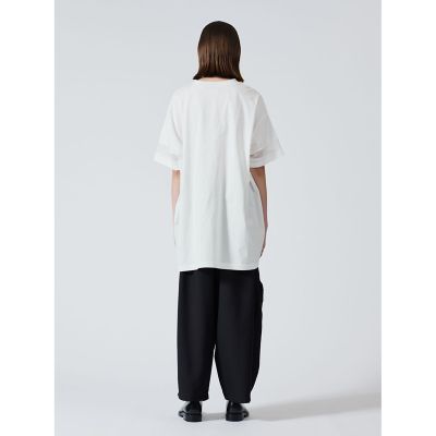 mizuiro ind メッシュスリーブチュニックワンピース