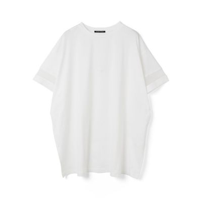 ミズイロインドmizuiro ind メッシュスリーブチュニックワンピース美品 mizuiro ind(ミズイロインド)のメッシュスリーブチュニック