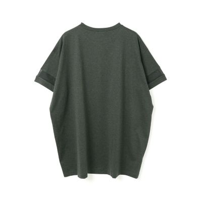 mizuiro ind メッシュスリーブチュニックワンピース