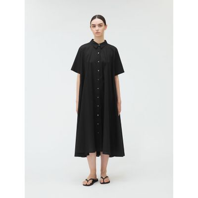 mizuiro ind (Women)/ミズイロインド ｍｉｚｕｉｒｏ　ｉｎｄ　ハーフスリーブフレアシャツワンピース
