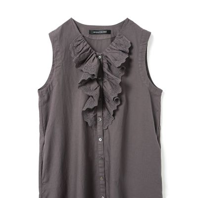 mizuiro ind レースフリルノースリーブワンピース | mizuiro