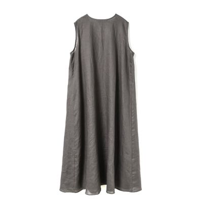 mizuiro ind リネンVネックフレアワンピース | mizuiro ind