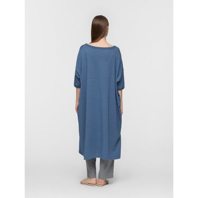 ミズイロインド mizuiroind ワンピース mizuiro ind クルーネックワイドワンピース | mizuiro ind