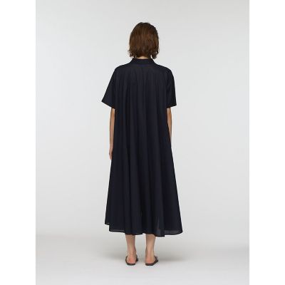 mizuiro ind ハーフスリーブフレアシャツワンピース