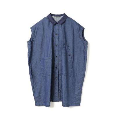 mizuiro ind ワイドデニムシャツワンピース | mizuiro ind