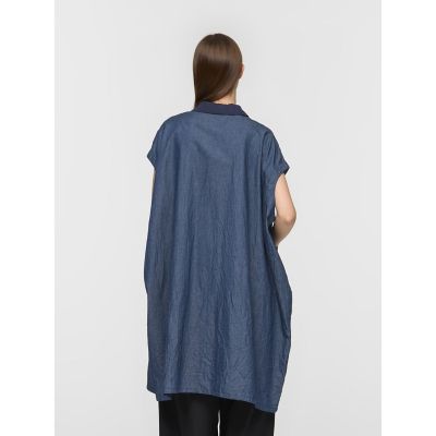 mizuiro ind ワイドデニムシャツワンピース | mizuiro ind