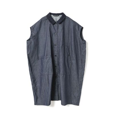 mizuiro ind ワイドデニムシャツワンピース | mizuiro ind