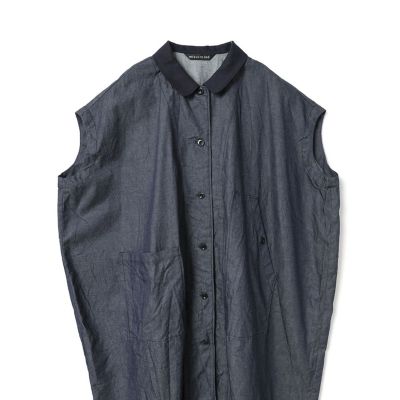 mizuiro ind ワイドデニムシャツワンピース | mizuiro ind