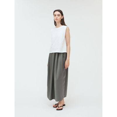 mizuiro ind フロントタックロングスカート | mizuiro