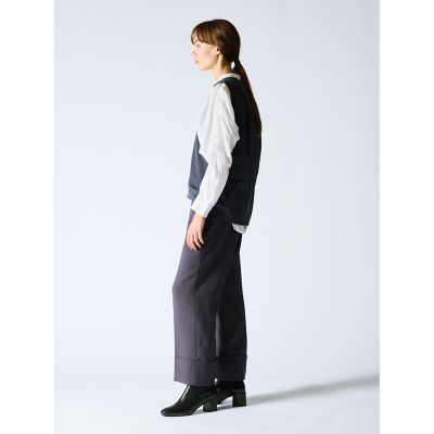 mizuiro ind ダウンベスト deep V neck wide vest | 3-230108 – mizuiro ind