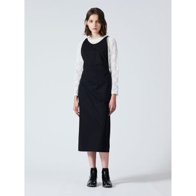 ｍｉｚｕｉｒｏ　ｉｎｄ　シアー柄編みクルーネックロングＴシャツ
