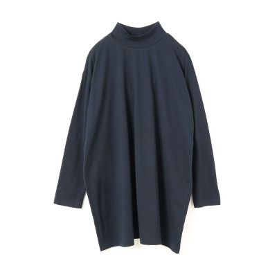 ミズイロインド モックネックワイドチュニック プルオーバー