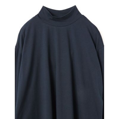 ミズイロインド mizuiroind ワイドシルエットプルオーバー　チュニック黒 mizuiro-ind ミズイロインド ワイドクルーネックプルオーバー 五