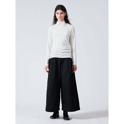 ｍｉｚｕｉｒｏ　ｉｎｄ　シャツカラーハイネックプルオーバー
