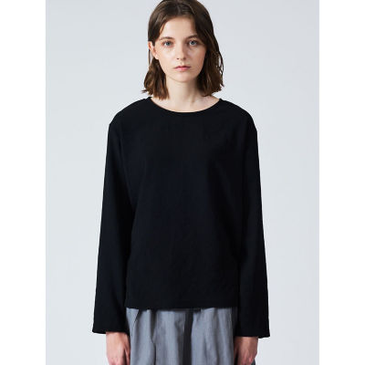 ＜mizuiro ind (Women)＞ｍｉｚｕｉｒｏ　ｉｎｄ　ジョーゼットクルーネックＴ