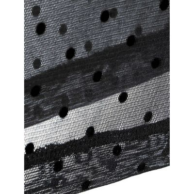 mizuiro ind メッシュドットハイネックプルオーバー