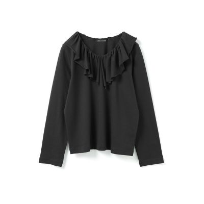MARIKO KOHGA ネイビー フリルボレロ38 mizuiro ind フリルカラーロングスリーブプルオーバー