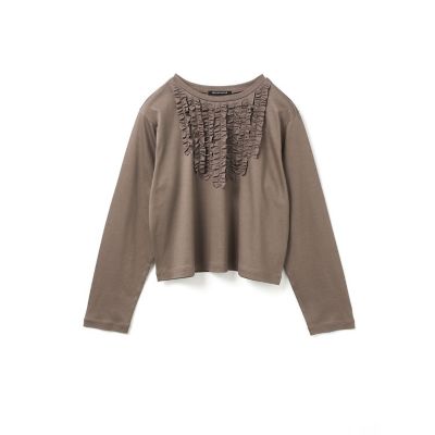 mizuiro ind (Women)/ミズイロインド mizuiro ind フロントフリルプルオーバー ピンクベージュ(20) トップス【三越伊勢丹/公式】