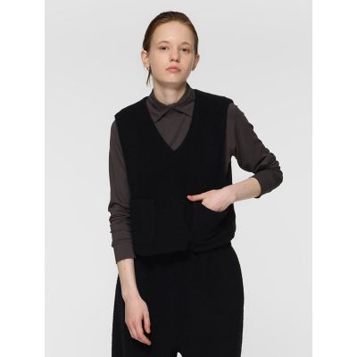 TOSHIKOさま 未使用級✨ミズイロインド　2024AW　ボアロングベスト　ブ mizuiro ind ボアベスト | mizuiro ind (Women)/ミズイロ