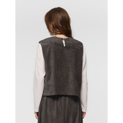 mizuiro ind ベロアプリントベスト | mizuiro ind (Women