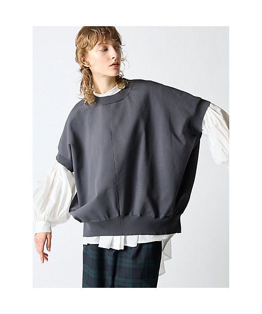 mizuiro ind クルーネックコクーンベスト | mizuiro mizuiro ind クルーネックコクーンベスト | mizuiro