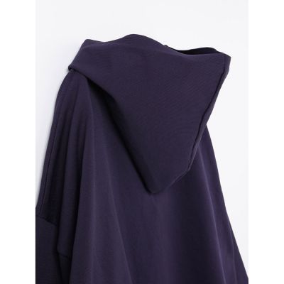 mizuiro ind フード付きチュニックプルオーバー