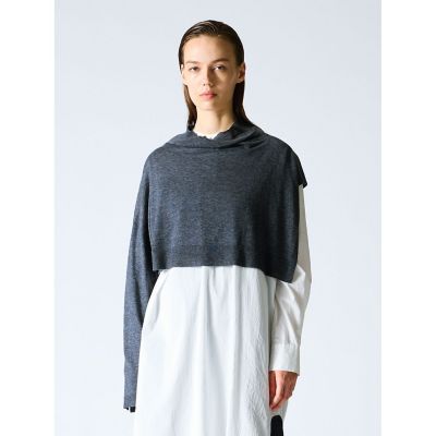 ＜mizuiro ind (Women)＞ｍｉｚｕｉｒｏ　ｉｎｄ　アシンメトリースリーブプルオーバー