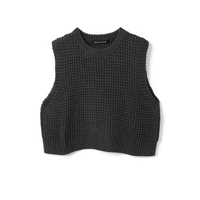 mizuiro ind ワッフルニットベスト | mizuiro ind